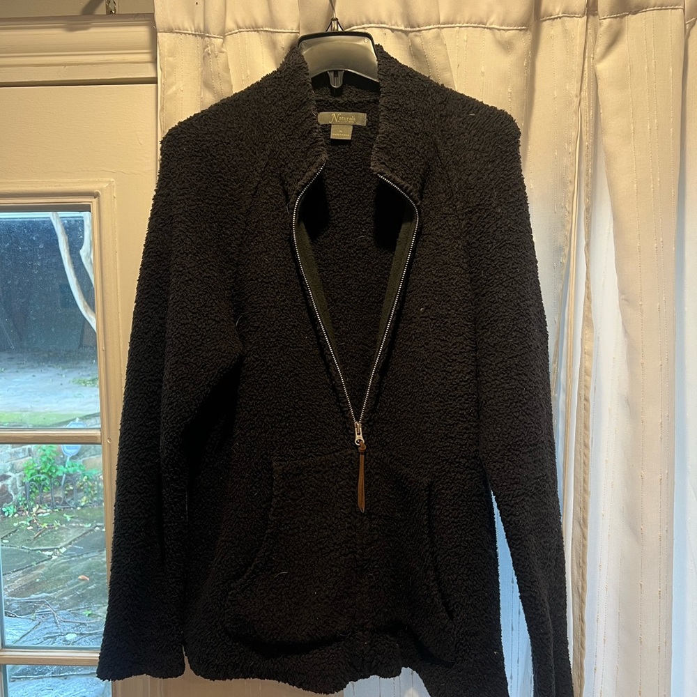 Natural Reflections Black Fleece Quarter Zip